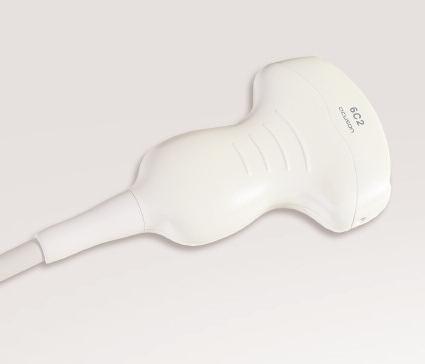 6C2 Transducer Curved vector imaging format Wide view phased array 6 2 MHz ACUSON Aspen ultrasound system Abdominal vascular, fetal heart 4C1 Transducer Curved vector