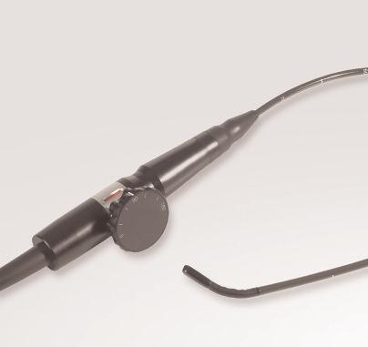 Endoscope dimensions: diameter = 7.0, length = 70 cm, patient weight = 3.5 kgs and above Small tip size for increased patient comfort: width = 10.