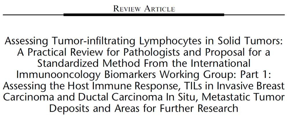 descriptive term for tumors that contain more lymphocytes
