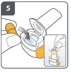 Take one blister and peel away the protective backing to expose the capsule. Do not push the capsule through the foil.