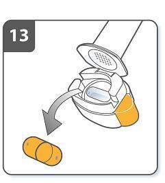 Do not press the piercing buttons to loosen the capsule. Repeat steps 9 and 10 if necessary.