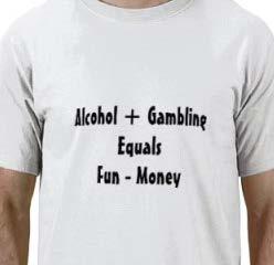 Substance use exacerbates gambling Alcohol Increases