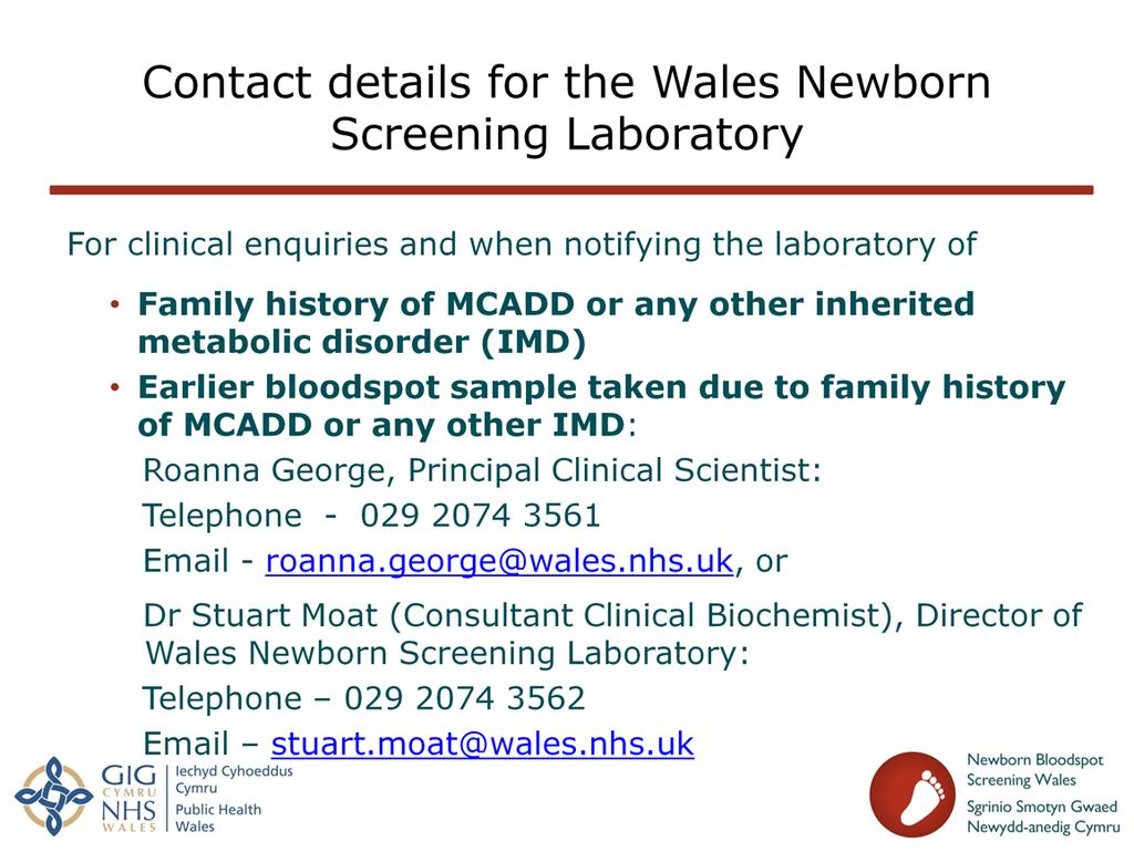 Slide 24: Contact details for the