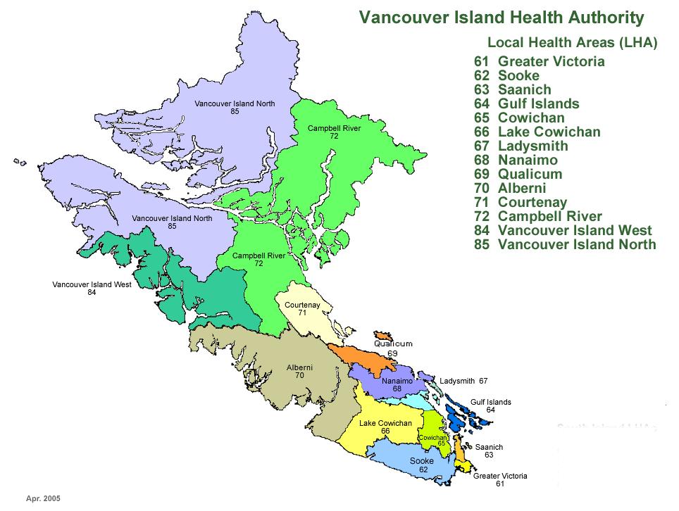 Figure 2: VIHA Local Health Areas Closing the Gap: