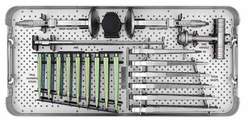 Catalog Information Instrument Sets Tray 3 General Humeral Tray Tray No. 7502-3138 Cat. No. Part No. Description Qty 7500-6570 420128 Rasp Adapter 2 7500-6578 420145 Spacer 1.