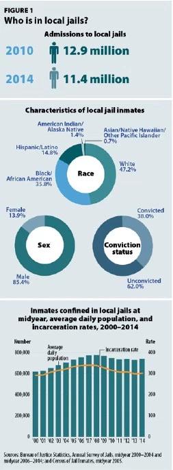 same period (Minton & Zeng, 2015). Medical Conditions To address their healthcare issues, it is important to understand the medical, mental health, disability, and mortality profiles of jail inmates.