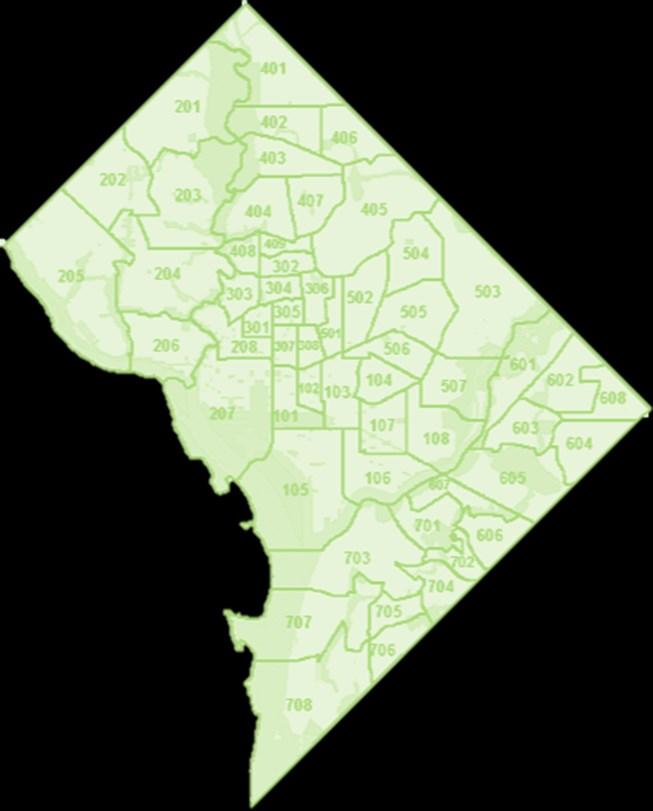 SELECTIVE ENFORCEMENT These arrests are not distributed evenly throughout the District. The MPD is divided into seven Police Districts.