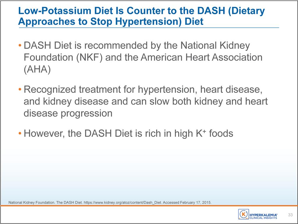 In addition, the DASH Diet, which can reduce blood pressure and delay kidney progression, is rich in high-potassium food.