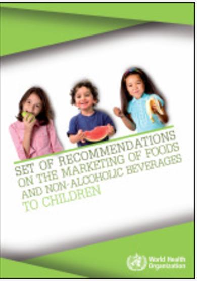 Advertisements and marketing through all forms of media influence children s food preferences and consumption patterns Regulation of the marketing to children is a key component to any obesity