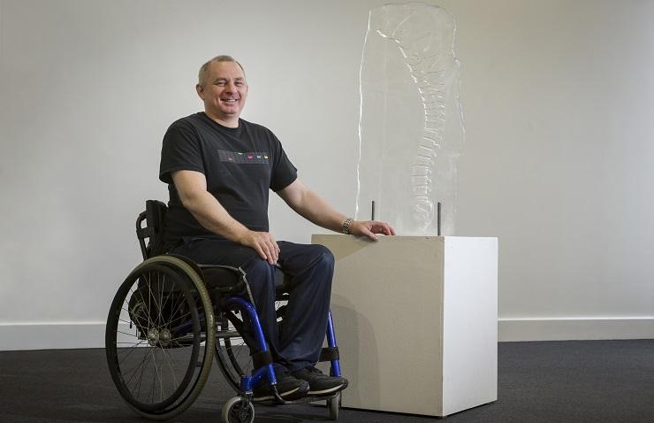 Former joiner Regenerates into artist Eight years ago Gary Nicholson was working as a joiner and, in his own words, living the life of a normal bloke then overnight spinal surgery saw him become