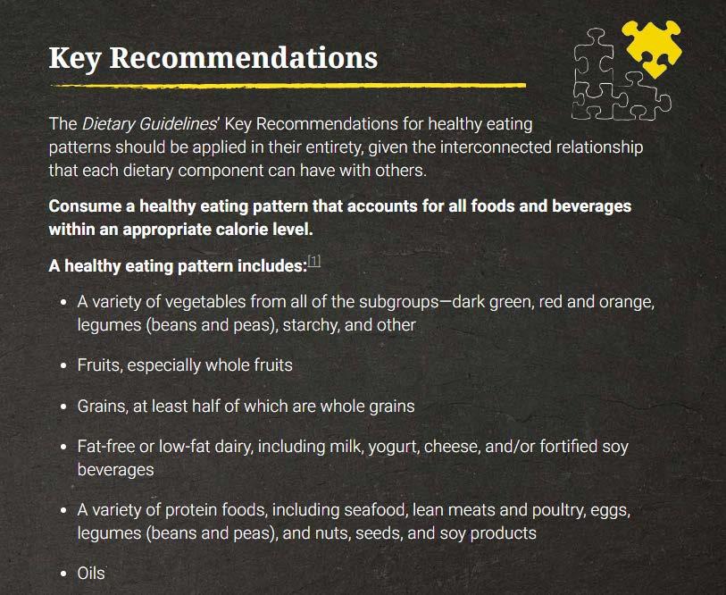 Include fat-free or low-fat dairy, including milk, yogurt, cheese, and