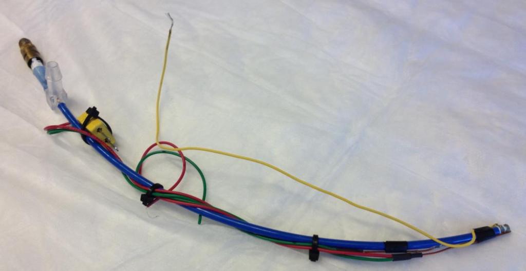2: First RFC Catheter Prototype Static Bench Prototype A: The RFC catheter static bench prototype.