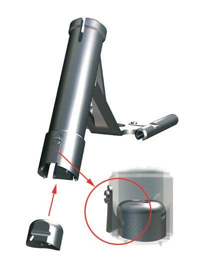 600S) into the Insertion Guide (332.600) (1), and hold it in position by means of the spring-loaded mechanism (2).