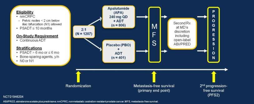 SPARTAN: Study Design Primary endpoint MFS Secondary endpoint Time to Metastasis, PFS, Time to