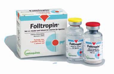 FOLLTROPIN 25 YEARS OF REPRODUCIBLE RESULTS FOLLTROPIN 400mg Powder an Solvent For Solution for Injection ACTIVE CONSTITUENT: Follicle stimulating hormone.