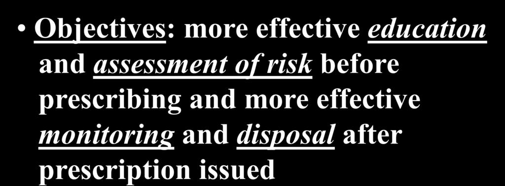 assessment of risk before prescribing and more