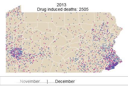 PA Annual Drug-induced Death Rate: 2013 Nmalaw skey@pennlive.com, Nick Malaw skey.