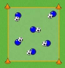 ACTIVITY PLAN Author: White Age Group: U10 Week 2 Receiving Warm up general coordination. 20 x 20 Yard Area. One ball per player. Players dribble around the grid.