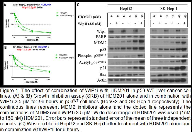 P-07YI COMBINED TARGETING OF THE PPMD/WIP AND MDM2 NEGATIVE FEEDBACK SUPPRESSORS OF P53 IN TP53 WILD-TYPE HUMAN LIVER CANCER CELLS Ahmed Mahdi 2, Helen L.