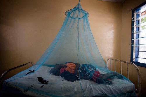 Impregnated Nets Reduction of child malaria mortality by