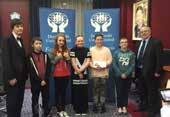 Young people were delighted at receiving certificates and had a great evening.