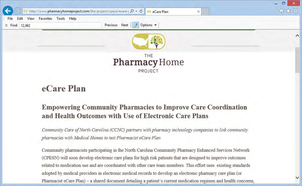 Pharmacist e-care Plan https://www.