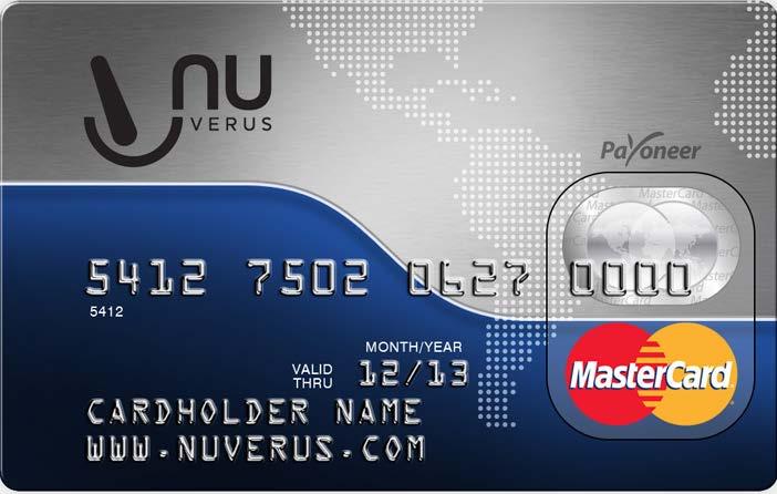 Your Own NuVerus MasterCard