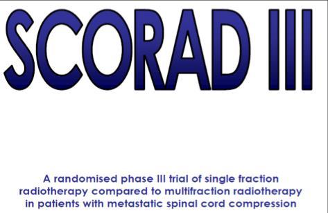 Radiotherapy for MSCC Palliative - often