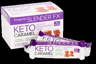 diet.* Slender FX Keto Caramel Weight Management Bars #USYG100068 10ct.