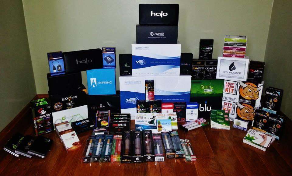 A variety of e-cigarettes are available in the