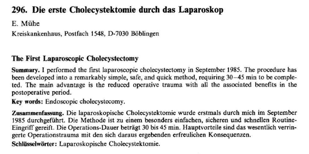 cholecystectomy Under