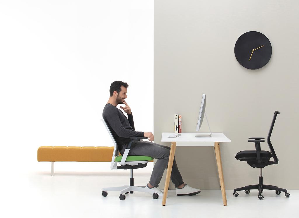 The perfect dynamic chair for weighty work. Uneo is a self-adjusting, high-performance task chair that dynamically responds to your body weight. Its durable frame brilliantly supports posture changes.