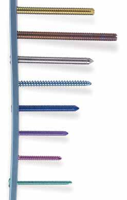Non-Locking Bone Screws 5.5 mm Non-Locking The 2.0 mm non-locking screws range in lengths from 10-38 mm in 2.0 mm increments. The 2.7 mm non-locking screws range in lengths from 10-52 mm in 2.