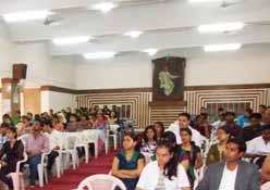 Ayurved Mahavidyalaya, Pune on August 28, 2012. All 7 ayurvedic colleges in Pune participated in the activity. Dr Mihir Hajarnawis, Vice Principal of the college welcomed the gathering.