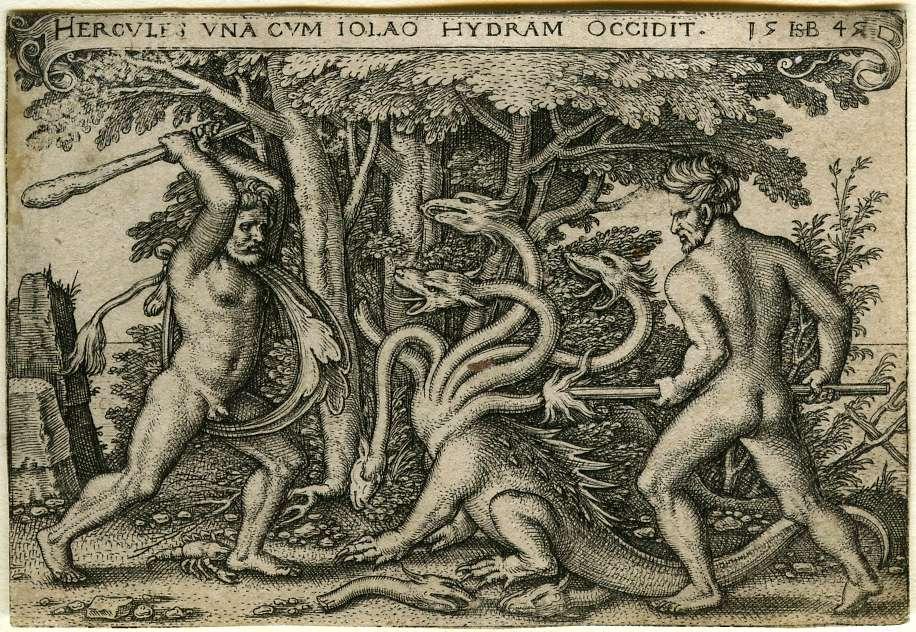 Beham, (Hans) Sebald (1500-1550): Hercules slaying