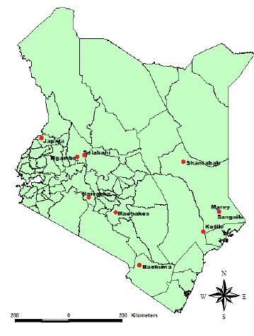RVF related activities in Kenya RVF risk map produced and regularly updated Monitoring of Sentinel Herds in RVF hotspots RVF virus detection in periodically collected mosquitoes Vector/mosquito