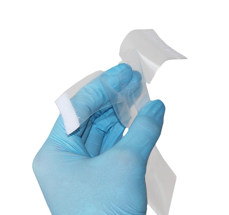 Catheterisation Sleeve consists of 2 parts: large (representing nonsterile outer