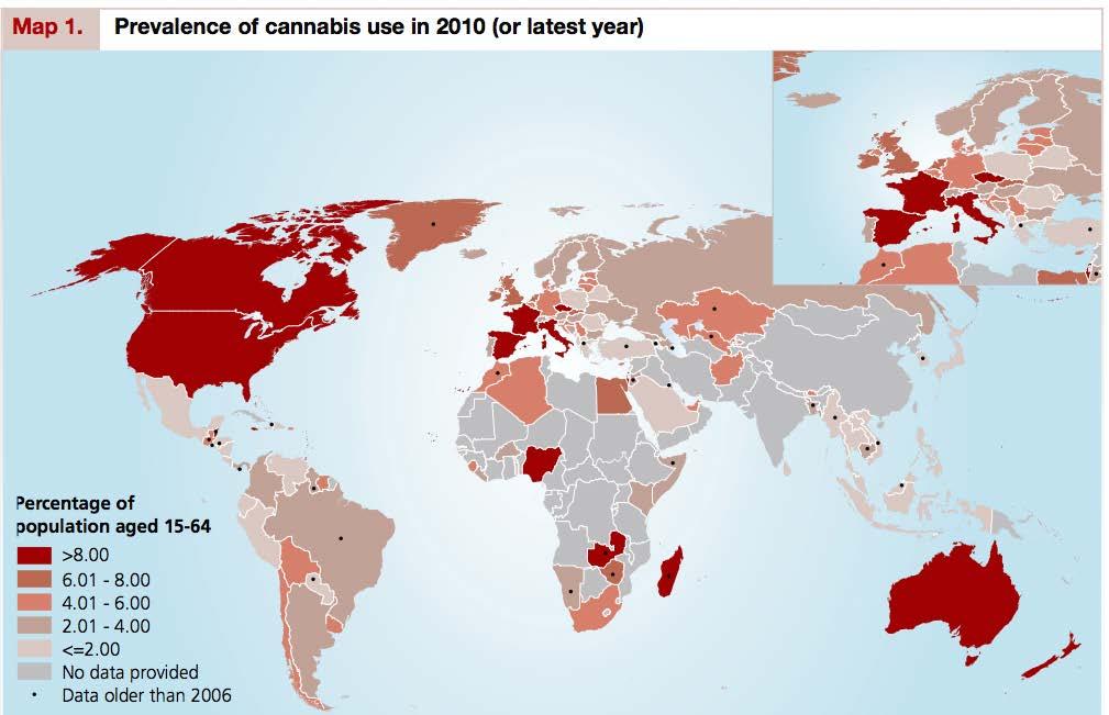 The Prognosis Enright 37 Background Epidemiological Data Throughout the world, cannabis is the most widely consumed illicit drug (EM- CDDA, 2008).