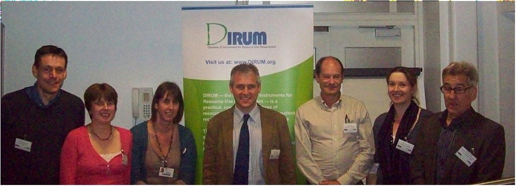 Network Project: DIRUM Demonstrated at the National Cancer Intelligence Network: Cancer Outcomes Conference 14th-15th June 2012 Article published in Value in Health: "Development of a