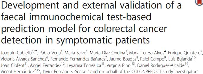 Further studies Embedded in a secondary care setting Derivation and validation cohorts Faecal, blood tests
