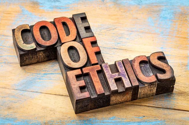 ETHICS ENHANCING Code of ethics TOOLS A written code of beliefs, values, and
