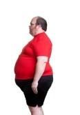 Severely overweight subjects with mid-section distribution will frequently be able to take