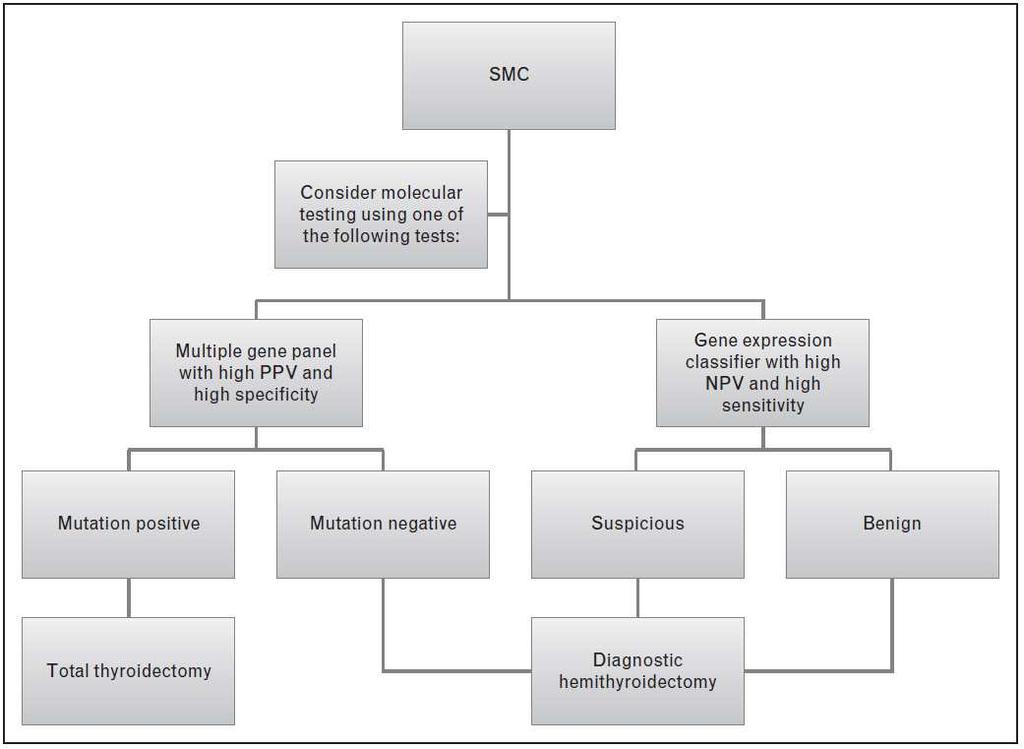 Molecular tests on FNAC (SMC) to guide surgery Gomberawalla A, www.co-oncology.com 2014,26:14-21 FIGURE 3.