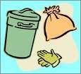 Cleaning Up If you empty garbage cans or laundry bins, always pick up and carry by the top.