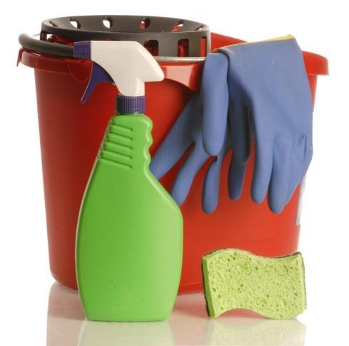 Cleaning Contaminated Surfaces All work surfaces and