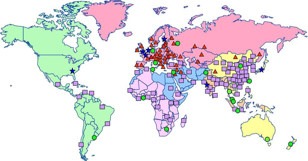 Global Polio Laboratory Network 146 Laboratories Worldwide b EUR AMR AFR EMR SEAR WPR Laboratories Worldwide Virus