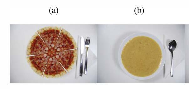 EXAMPLE FROM OUR PIZZA & SOUP STUDY On-line experiment where respondents could change the size of portion by arrows The decisions were