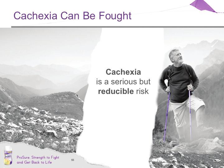 To summarize, cachexia is a