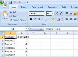 UPLOAD (3) EXAMPLE OF PRODUCT CSV