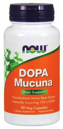 DOPA Mucuna Dopamine is a neurotransmitter that promotes enjoyment and interest in life.